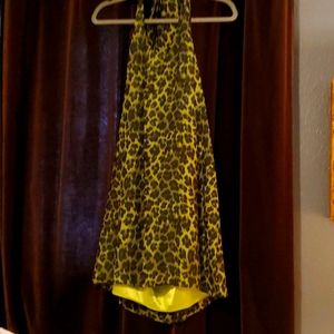 Alice + Olivia 100% Silk halter dress